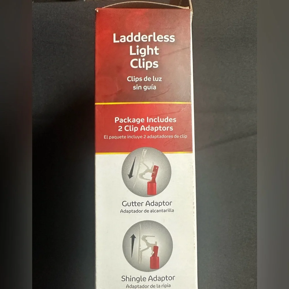 🌸 $3 if bundled - 25 Ladderless Light Clips Simple Living Solutions Smart Light